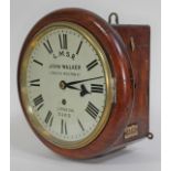 A John Walker, London Midland Scottish Railway clock, the 8" dial with Roman Numerals and signed L.