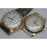 Two 1950s gold plated automatic wristwatches comprising a Sully Special and a Joko, both with signed