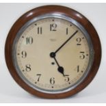 A Smiths Enfield spring driven round wall clock circa 1930, total diam. 38cm.