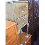 An oak sewing cabinet on cabriole legs Live bidding available via our website, if you require P&P