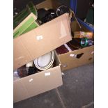 3 boxes of misc household and kitchen items. Live bidding available via our website, if you