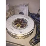 Eight Coalport Christmas plates Live bidding available via our website, if you require P&P please