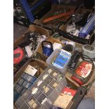 6 boxes of misc tools and garageware etc Live bidding available via our website, if you require P&
