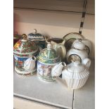 Decorative teapots, Chokin ware etc. Live bidding available via our website, if you require P&P