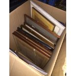 A box of pictures Live bidding available via our website, if you require P&P please read important