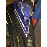 2 squash racquets in cases Live bidding available via our website, if you require P&P please read