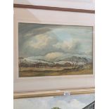 Percy Lancaster, landscape watercolour, signed lower right, 32cm x 48cm, framed and glazed. Live