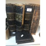 Henry's Bible, three volumes, a 19th century photo album, hymm books Live bidding available via
