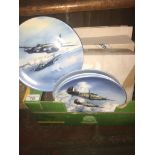 Various Coalport collector plates "Reach for the Sky" series, some boxed Live bidding available