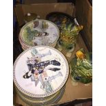 A box of collectors plates and a pair of Dogs of Fo Live bidding available via our website, if you