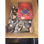 Box of collectors spoons Live bidding available via our website, if you require P&P please read