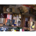 Five boxes of engineering equipment, lather parts etc Live bidding available via our website, if you