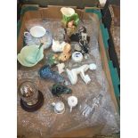 Box of collectables including Beswick & Coalport Live bidding available via our website, if you