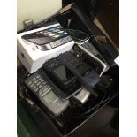 A box of mobile phones Live bidding available via our website, if you require P&P please read