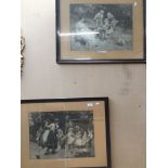 A pair of Pears prints after Fred Morgan - frames damaged Live bidding available via our website, if