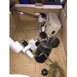An industrial microscope and another Live bidding available via our website, if you require P&P