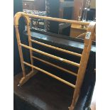 A towel rail Live bidding available via our website, if you require P&P please read important
