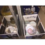 Twp boxes of mixed Arcopol teaware, other trios, etc Live bidding available via our website, if