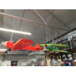 Two RC model aeroplanes. Live bidding available via our website, if you require P&P please read