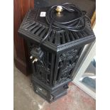 A vintage style cast metal electric stove/heater, height 75cm. Live bidding available via our