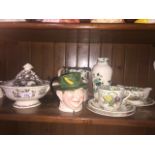 Various pieces of Masons ironstone pottery Live bidding available via our website, if you require