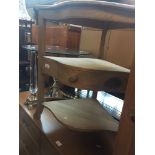A pine corner wash stand Live bidding available via our website, if you require P&P please read