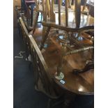 An American style extending dining table Live bidding available via our website, if you require P&