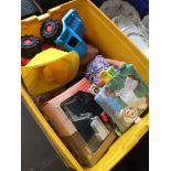 A box of childrens toys Live bidding available via our website, if you require P&P please read