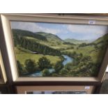 Sheila Hersey, 'Drebley, Wharfedale', signed lower right, 39cm x 60cm, framed. Live bidding