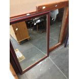 Three large mirrors Live bidding available via our website, if you require P&P please read important