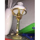 Onyx lamp with shade. Live bidding available via our website, if you require P&P please read