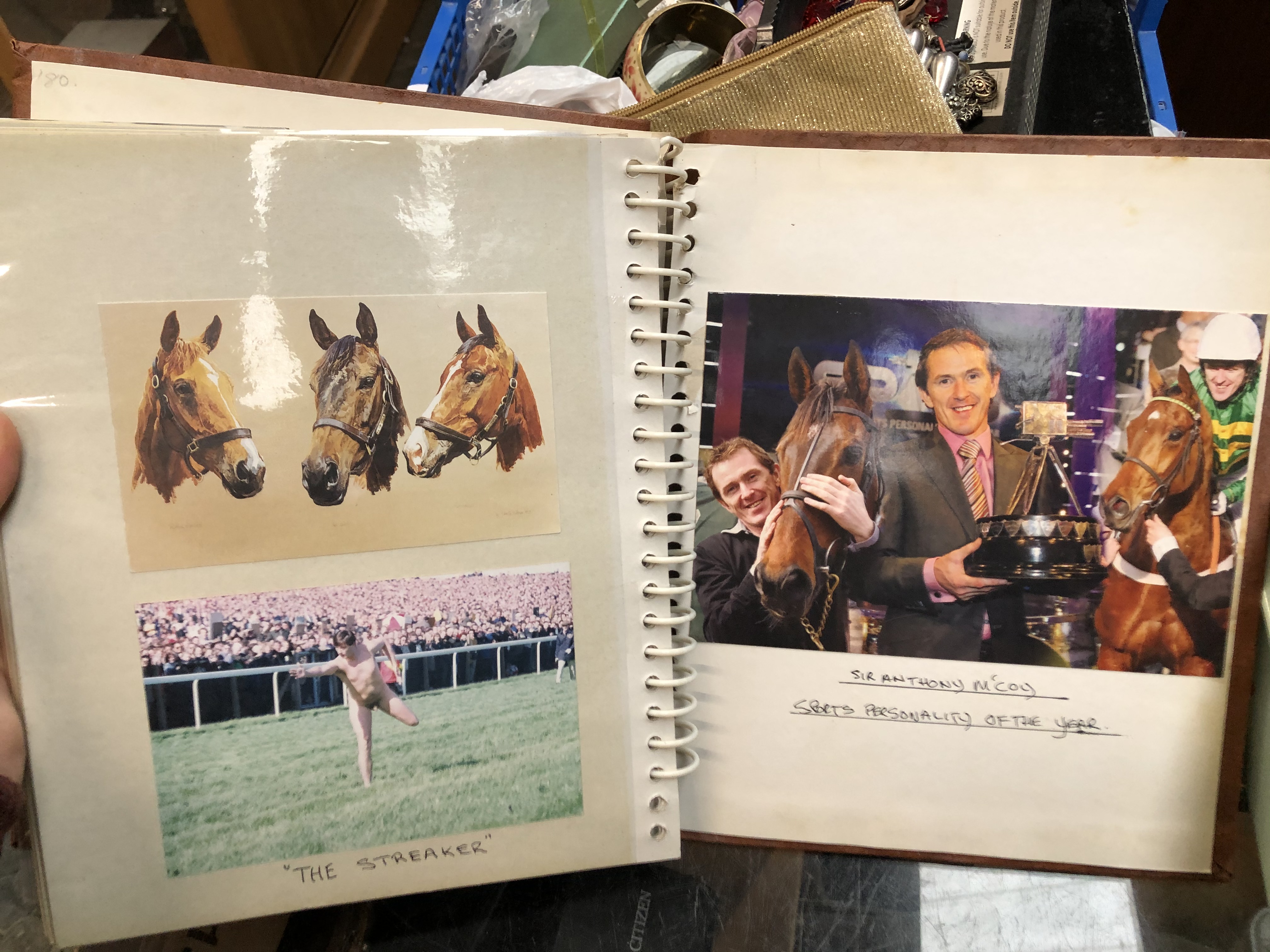 An album containing horse racing memorabilia Live bidding available via our website, if you - Image 11 of 11