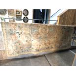 A G.H. Frith Ltd, 100% wool pile hand knotted fine savonnerie carpet, 9'X6'. Live bidding