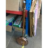 A copper bed warming pan Live bidding available via our website, if you require P&P please read