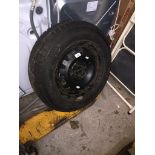A car wheel and tyre size 175/70 R14 Live bidding available via our website, if you require P&P