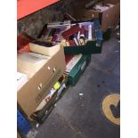 7 boxes of books Live bidding available via our website, if you require P&P please read important