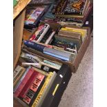 Three boxes of books Live bidding available via our website, if you require P&P please read