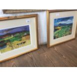 After Hamish Macdonald, a pair of signed Ltd edition prints, 'Field Edge - Wester Ross' & '