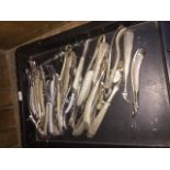 A tray of dentists tools Live bidding available via our website, if you require P&P please read