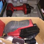 Portable sander and cased drill - no chargers Live bidding available via our website, if you require