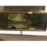 Early 20th century school river landscape, oil on board, indistinctly signed lower right and dated