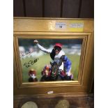 A golden horn racing photograph signed by Frankie Dettori & John Gosden Live bidding available via