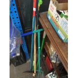 Various garden implements. Live bidding available via our website, if you require P&P please read