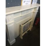 A fire surround Live bidding available via our website, if you require P&P please read important