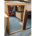 Large modern mirror Live bidding available via our website, if you require P&P please read important