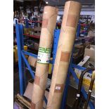 2 rolls of vinyl flooring Live bidding available via our website, if you require P&P please read