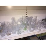 Selection of glassware