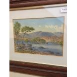 William Taylor Longmire (British 1841-1914), 'Rydal Lake looking to Silverhouse', watercolour,