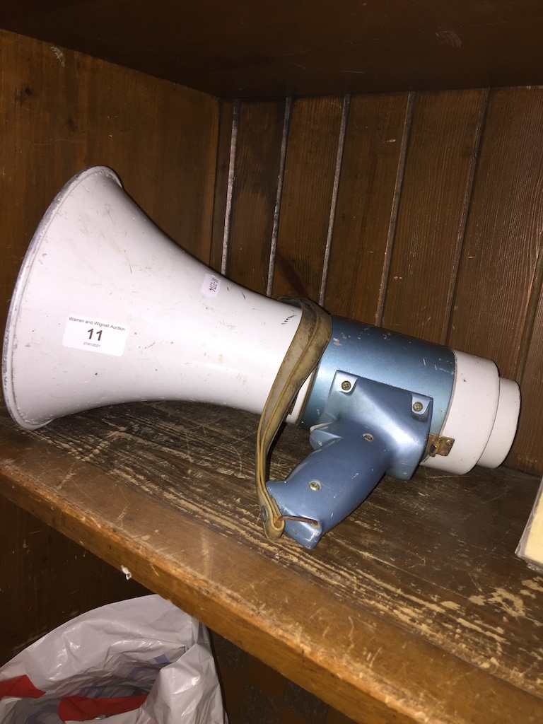 A megaphone.