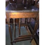 A small mahogany early 20th century nest of three tables